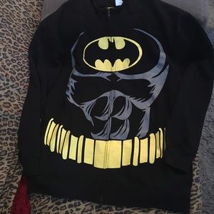 Zip up Batman hoodie w/ mask and ears.